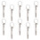 10Pcs Durable Silver Screwdrivers Repair Kit 10