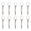 10Pcs Durable Silver Screwdrivers Repair Kit 8