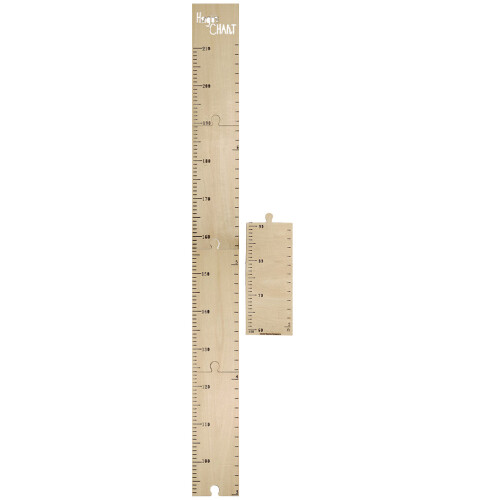 wooden adhesive height measurement ruler growth chart
