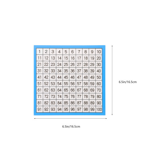 10 Sheets Math Hundred Boards Numbers For Classroom Wall Child 1