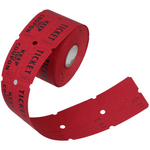 500pcs double roll raffle tickets numbered for events fundraisers