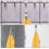 8 pinces à serviettes cordon coton, porte-serviettes mural 6