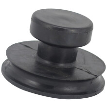 buddha sound bowl with handle and suction base black