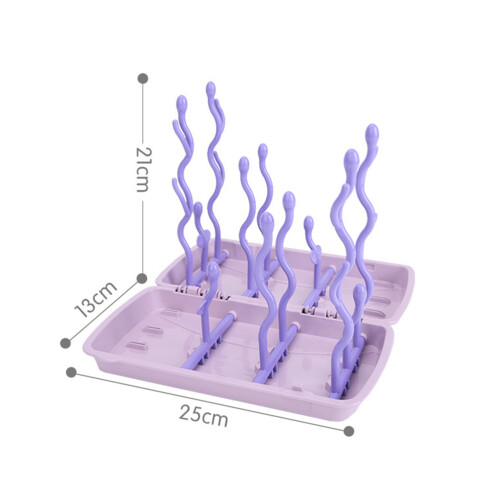 1pack Portable Bottle Drying Rack Drainage For Daily Use 1