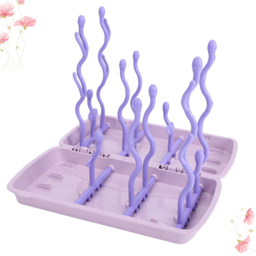 1pack Portable Bottle Drying Rack Drainage For Daily Use 2