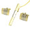 Cufflink Lapel Clip Sleeve Buttrons Kit Creative Gentleman Gift 1