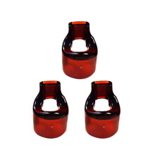 3 Pcs Blowing Aid Flutes Mouthpieces Joints Replacement Brown