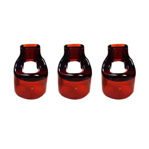 3 Pcs Blowing Aid Flutes Mouthpieces Joints Replacement Brown 2