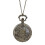 1Pc Hollow Designed Hanging Pocket Watch Retro Quartz 1
