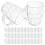 50pcs Clear Mini Plastic Beer Mugs for Dollhouse 1