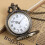 1Pc Hollow Designed Hanging Pocket Watch Retro Quartz 7