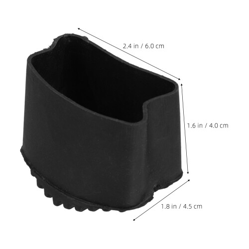 2Pcs Rubber Ladder Foot Covers Replacement For Foldable Ladders 2