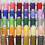1 set 500m 4 color 120d/2 polyester embroidery thread for cross stitch 11