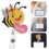 bee pattern badge clip name card holder portable buckle 9