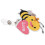 bee pattern badge clip name card holder portable buckle 7