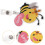 bee pattern badge clip name card holder portable buckle 11