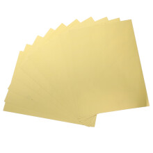 Raindrops 10 Pcs Holders Mitten Clips Golden Single-Sided Cardboard