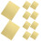 Raindrops  10 Pcs Holders Mitten Clips Golden Single-Sided Cardboard 9