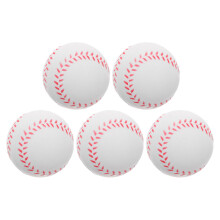5 Pcs Kids Baseball Breathable Seeder Bulk Hitting Serving Child White