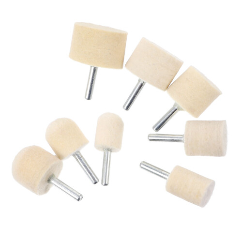 8 Pcs Polishing Pads For Buffing Wheel Drill Attachment Felt