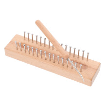 One Set Knitting Loom Accessories Wooden Scarf Loom Weaving Kit
