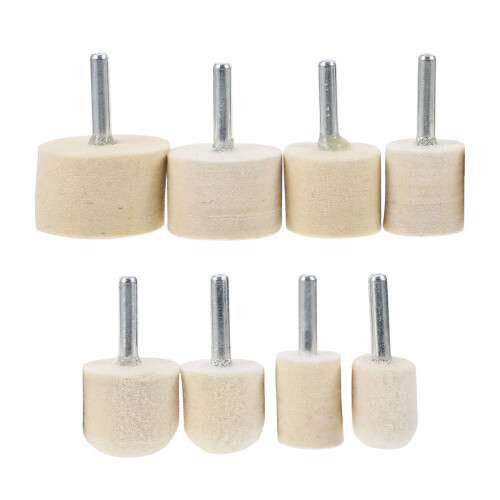 8 Pcs Polishing Pads For Buffing Wheel Drill Attachment Felt 2