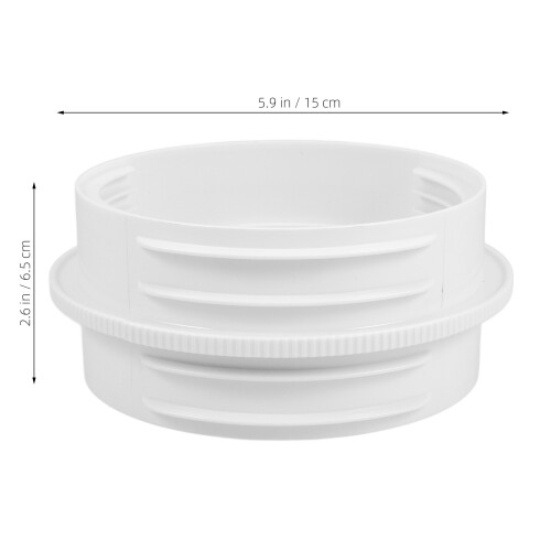 Air Duct Adapter Air Conditioning Accessory White Abs 1pcs 2