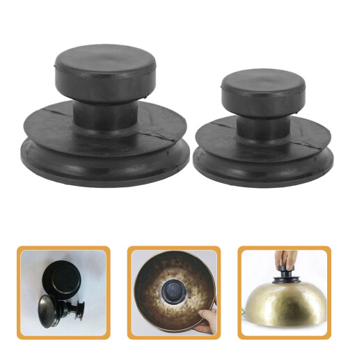 2pcs Singing Bowl Handle Rubber Handle for Sound Bowl 2