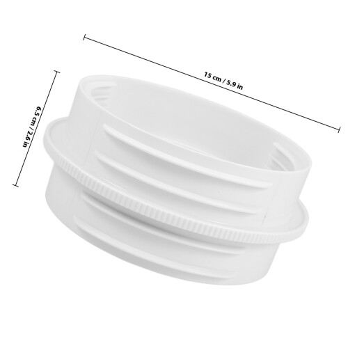 Air Duct Adapter Air Conditioning Accessory White Abs 1pcs 1