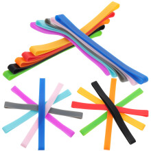 20 Pcs Elastic Straps Colorful Silicone Bands Stretchy For Wrapping