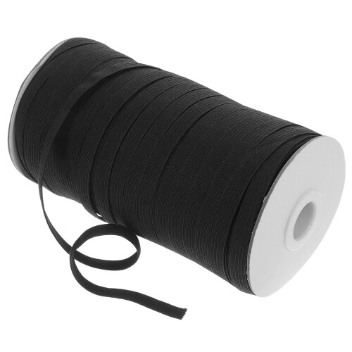 1Rol Stretch Elastische Naaiband Zwart Rubber Voor DIY Kleding