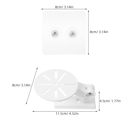 Camera Wall Bracket Vlogging Camera Ring White Plastic 2