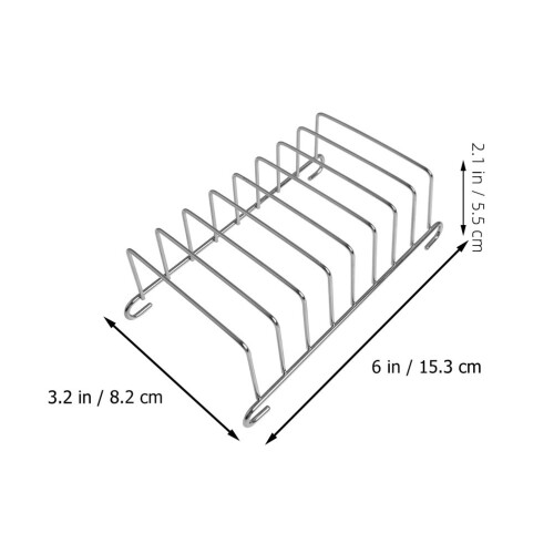 3 Pcs Above Sink Drying Rack Kitchen Stainless Steel Dish Silver 1