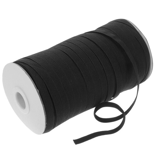 1Rol Stretch Elastische Naaiband Zwart Rubber Voor DIY Kleding 2