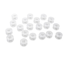 20pcs Transparent Plastic Sewing Machine Bobbins