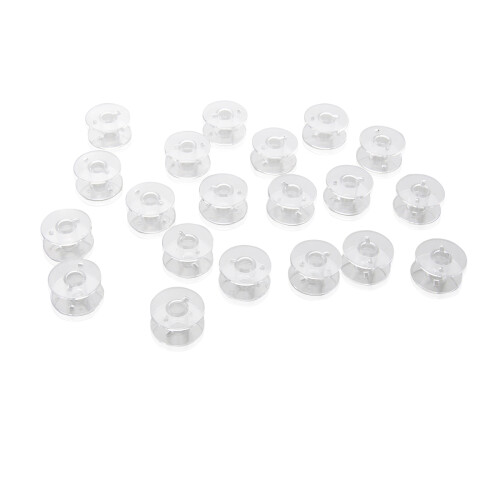 20pcs Transparent Plastic Sewing Machine Bobbins