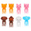 8 pcs for kids bento picks home use mixed style 6
