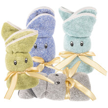 Bunny Hand Towels For Bathroom Towel Coral Fleece 4pcs