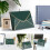 acrylic desk mail organizer for letters envelopes files clear 10