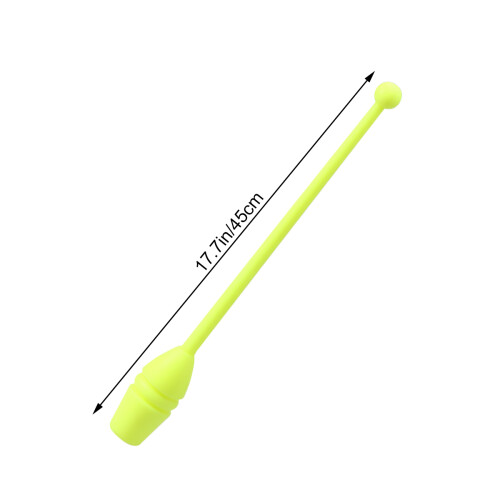 1 pair artistic rhythmic gymnastics stick for children adults yellow 1