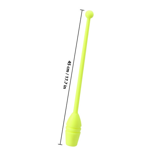 1 pair artistic rhythmic gymnastics stick for children adults yellow 2