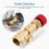 Raindrops Refrigerant Valve Adapter Golden Brass For 2pcs 5