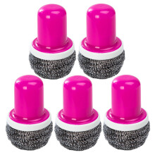 5pcs stainless steel wire brush with handle for kitchen cleaning