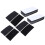 15 Pairs Adhesive Strips Heavy Duty Hook Strap Self-Adhesive Square 5