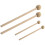 2 pairs round head wood handle drum sticks for percussion instruments 1