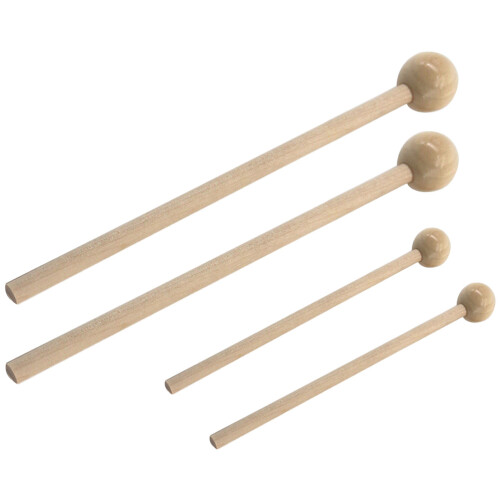 2 pairs round head wood handle drum sticks for percussion instruments