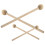 2 pairs round head wood handle drum sticks for percussion instruments 4