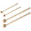 2 pairs round head wood handle drum sticks for percussion instruments 10