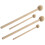 2 pairs round head wood handle drum sticks for percussion instruments 11