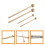 2 pairs round head wood handle drum sticks for percussion instruments 8
